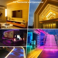 Uboory Led Neon Lights, Rgbic Neon Rope Lights, Led Strip Lights, 16.4Ft/5M Waterproof Led Neon Flex, Bendable Outdoor Led Strip Lights Waterproof