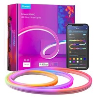 Govee 32.8Ft Neon Rope Light, Rgbic Rope Lights With Music Sync, Diy Design, Works With Alexa, Google Assistant, Strip Lights For Bedroom, Living Room, Gaming Decor(Not Support 5G Wifi)