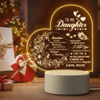 Quaintir Gifts For Daughter Daughter Gifts From Mom To My Daughter Acrylic Night Lamp Ideal Mothers Day Graduation Wedding V