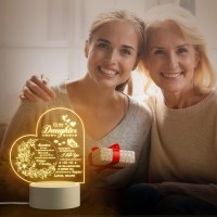 Quaintir Gifts For Daughter Daughter Gifts From Mom To My Daughter Acrylic Night Lamp Ideal Mothers Day Graduation Wedding V