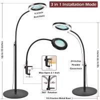 8X Stand Magnifying Glass With Light, Veemagni 24