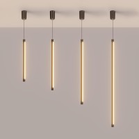 Pendant Light, Strip Led Bedside Lighting, Black Ceiling Pendant Light Fixture For Bedroom Restaurant Living Room Sink (24