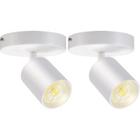 Vanoopee Flush Mount Led Ceiling Spotlight Dimmable Adjustable Spotlight Directional Spot Lights Indoor Bright Can Accent Fixtur