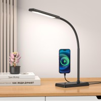 Kexin Led Desk Lamp Touch Control Desk Lamp With Usb Charging Port 5 Color Modes 6 Brightness Levels Dimmable Eyecaring Office