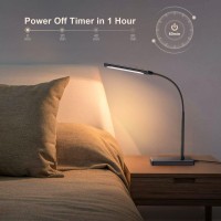 Kexin Led Desk Touch Lamp With Wireless Charging Usb Charging Table Lamp 5 Color Modes 6 Brightness Levels Eyecaring Goosenec