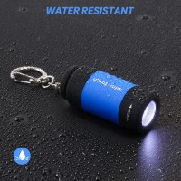 Tileon Mini Keychain Light Usb Rechargeable Keychain Flashlights 6Pcs Waterproof Small Flashlights For Emergency Led Tiny Flashl