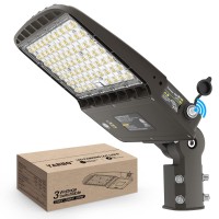 Yarbo 220W Led Parking Lot Light 200W 180W Selectable 35200Lm160Lmw 5000K Led Shoebox Light Slip Fitter Dimmable Parking L