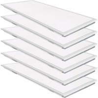 Weize 6 Pack 2X4 Ft Led Flat Panel Troffer Light 304050W 3Wattage Selectable 5000K Recessed Backlit Drop Ceiling Light 0