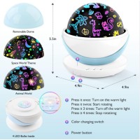 The night light for kids comes with a removable plastic white cover you can use it as a night light or use it as a projector lamp by removing the cover you will get incredible projection effectsIf your kid is afraid of the dark this star night light will 