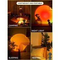 Sunset Lamp Projector Astronaut Night Light Led Aura Lamp Ambient Lamp For Photographypartybedroomliving Roomtiktok Live Dec