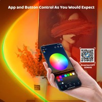 Tsrarey Sunset Lamp Projector With Remote Control, Endless Colors 360 Degree Rotation Sunset Projection Lamp Led Light, Button Switch & App Control Lamp For Christmas Gifts Photography Party Bedroom