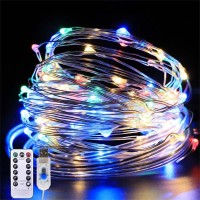 Fly Choice Usb Powered Fairy Lights String, Remote Controlled Lights String 8 Mode And 5 Brightness Level, Timing Options, Fairy Lights String For Bedroom, Living Room (16.5Ft 50Led Rbg)