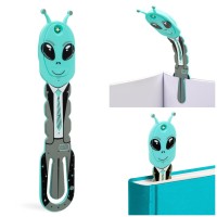 Flexilight Reading Light 2 In 1 Bookmark Book Light Led Clip On Lamp Children Adult Book Torch Book Accessories Gift For Readers, Book Lovers (Battery Operated, Alien Teal)