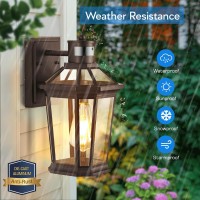 Vianis Motion Sensor Outdoor Lights Oil Rubbed Bronze Dusk To Dawn Outdoor Wall Lights Exterior Waterproof Wall Lantern With T