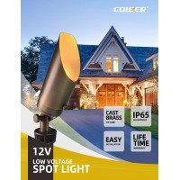 Coloer Diecast Brass Landscape Spotlights Outdoor 12V Acdc Low Voltage Lighting Ip65 Waterproof Garden Patio Trees Direction