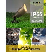 Coloer Diecast Brass Landscape Spotlights Outdoor 12V Acdc Low Voltage Led Garden Landscape Lighting Ip65 Waterproof Outdoor