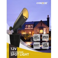 Coloer Mini Size Diecast Brass Landscape Spotlights Outdoor 12Volt Acdc Low Voltage Garden Driveway Lights Ip65 Waterproof Ou