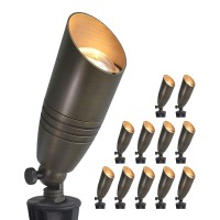 Coloer Diecast Brass Landscape Spot Lights Outdoor 12V Acdc Low Voltage Landscape Lighting Fixture Ip65 Waterproof Direction