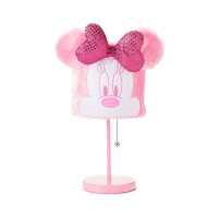 Idea Nuova Disney Minnie Mouse Plush Shade Table Lamp, Pink