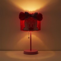 Idea Nuova Disney Minnie Mouse Plush Shade Table Lamp, Pink