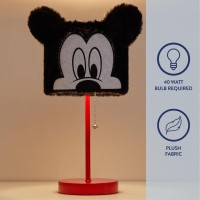 Idea Nuova Disney Mickey Mouse Plush Shade Table Lamp Red