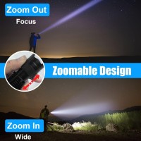 Hinsgear 4 Pack Small Mini Flashlight Led Single Mode Light 1 Mode Flashlight Aluminum Zoomable Focus Water Resistant Handheld F