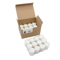 Stonebriar Bulk 96 Unscented Smokeless Long Burning Clear Cup Tea Light Candles With 8 Hour Extended Burn Time Pack Of 6 576 C