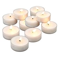 Stonebriar 20 Unscented Mega Oversized Clear Cup Tea Light Candles With 9 Hour Extended Burn Time Pack Of 14 280 Count Total