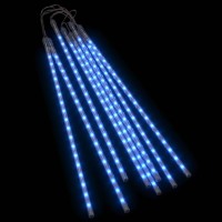 Vidaxl Meteor Lights 8 Pcs 2 Ft Blue 288 Leds Indoor Outdoor