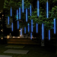 Vidaxl Meteor Lights 20 Pcs 2 Ft Blue 720 Leds Indoor Outdoor