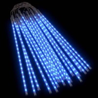 Vidaxl Meteor Lights 20 Pcs 2 Ft Blue 720 Leds Indoor Outdoor