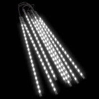 Vidaxl Meteor Lights 8 Pcs 2 Ft Cold White 288 Leds Indoor Outdoor