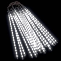 Vidaxl Meteor Lights 20 Pcs 2 Ft Cold White 720 Leds Indoor Outdoor