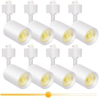 Vanoopee 10W Dimmable Led Track Lighting Heads H Type Track Light Replacement Fixtures Bright 3000K Warm White Ceiling Spotlight