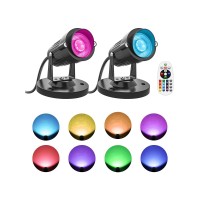 Doreio Led Spot Lights Indoor 5W Rgbw Up Lights Indoor 16 Color Changing Uplighting Indoor With Remote Plant Spotlight Accent L