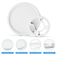 Moonsea Led Flush Mount Ceiling Light Super Slim 7 Inch Led Ceiling Light 6500K Daylight Led Ceiling Light For Bedroom Living