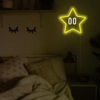 Star Neon Sign, Gaming Neon Sign For Game Room Decor, Man Cave, Kids Room,Super Star Gaming Wall Decor Gamer Gifts For Boys, Kids