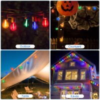 Multi Color S14 Light Bulbs For Christmas Outdoor String Light Led 1W Replacement 11W Edison Bulb 120V E26 Base Shatterproof Mul