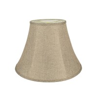 Aspen Creative 38001A Transitional Bell Shaped Collapsible Spider Construction Lamp Shade In Natural 9 Top X 18 Bottom X 13