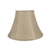 Aspen Creative 38001A Transitional Bell Shaped Collapsible Spider Construction Lamp Shade In Natural 9 Top X 18 Bottom X 13