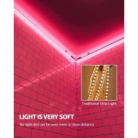 Gupup Neon Light Strip164Ft Red Neon Lights24V600 Ledsflexiblewaterproofsilicone Led Rope Lightsrope Neon Lights For Bed