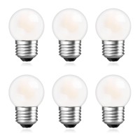 G40 Low Wattage Light Bulbs,E26 Small Edison Led Bulbs 15 Watt Equivalent, 1.5W 2700K Globe Light Bulb Soft Warm White 150 Lumen For Refrigerator Light Wall Sconces Table Lamp, 6 Pack