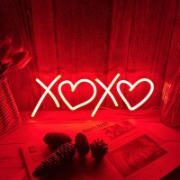 Neon Sign For Wall Decor Bedroom Birthday Party Gift Boyfriend Girlfriend Lover Teens Kids Room Usb Operated Led Light Sign Red