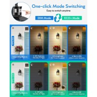 Vianis Outdoor Wall Lights For House 2 Pack Black Motion Sensor Porch Lanterns Wall Sconce Modern Exterior Garage Light Fixtur