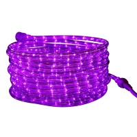 Tupkee Led Rope Light Purple - For Indoor And Outdoor Use, 24 Feet (7.3 M) - 10Mm Diameter - 144 Led Long Life Bulbs Rope Tube Lights