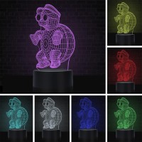 Animal Turtle 3D Night Lamp Led Desk Lamp Touch Control 7 Color Changes, Kids Night Light Suitable For Home Outdoor Decoration Or Holiday Children'S Gift