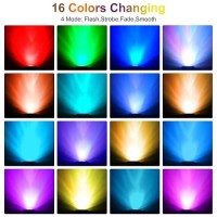 Crepow Rgb Pond Lights With Timer Led Underwater Submersible Colorful Landscape Spotlights 98Ft Remote Control Ip68 Waterproof