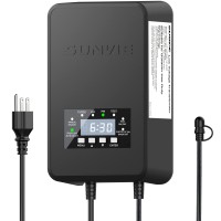 Sunvie 120W Low Voltage Transformer Outdoor Landscape Lighting Transformer With Timer And Photocell Sensor Waterproof 120V To 12