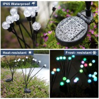 Yunjackeydz Solar Sunflowers Lights 2Pack Solar Garden Lights Outdoor Decorative Solar Landscape Path Lights Outdoor Waterproo