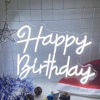 Happy Birthday Neon Sign For Wall Decor Birthday Party Bedroom Room Bar Decoration Famliy Kids Gift Usb Powered Decoration Celeb